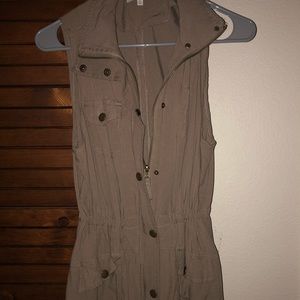 Cute army style over coat